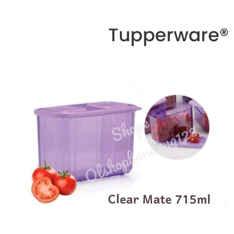 Jual Tupperware Clear Mate 715ml Toples Crystal Cantik Shopee Indonesia