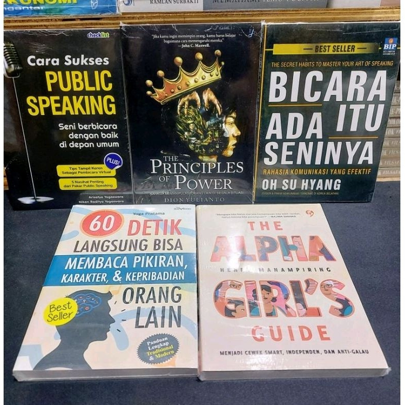 Jual Paket 5 Buku The Principles Of Power Cara Sukses Public Speaking ...