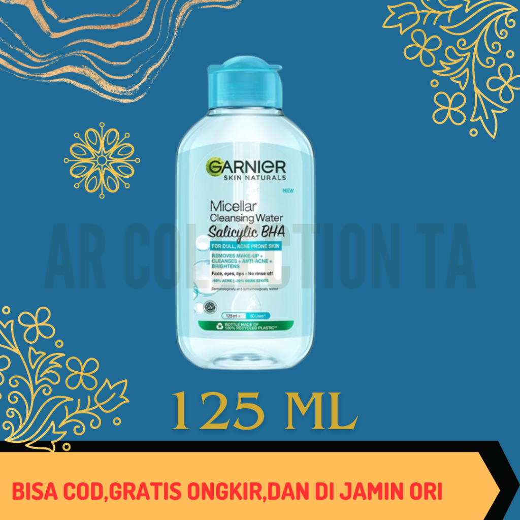 Jual 125 Ml Garnier Micellar Cleansing Water Blue Biru Salicylic Bha 125 Ml Pembersih Wajah 5885