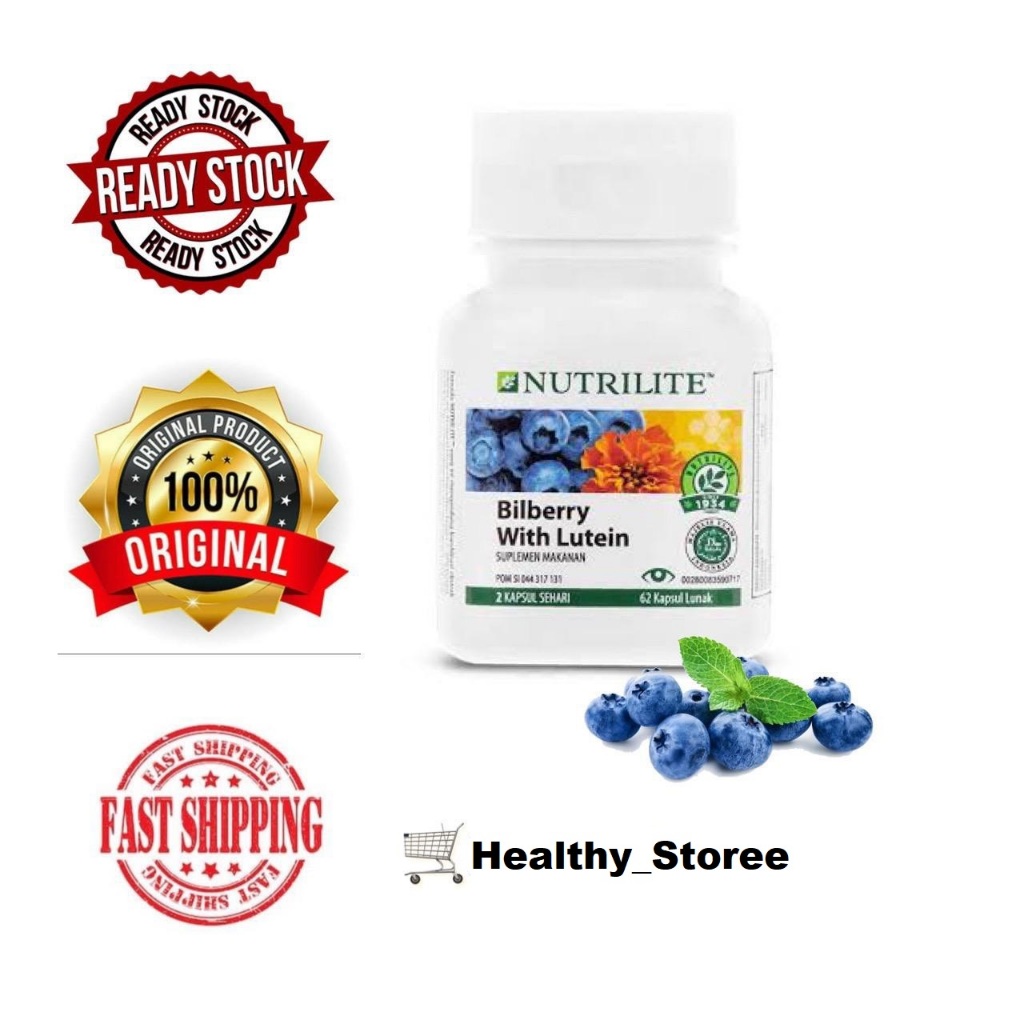 Jual Nutrilite Bilberry with Lutein 62 kapsul AMWY Shopee Indonesia