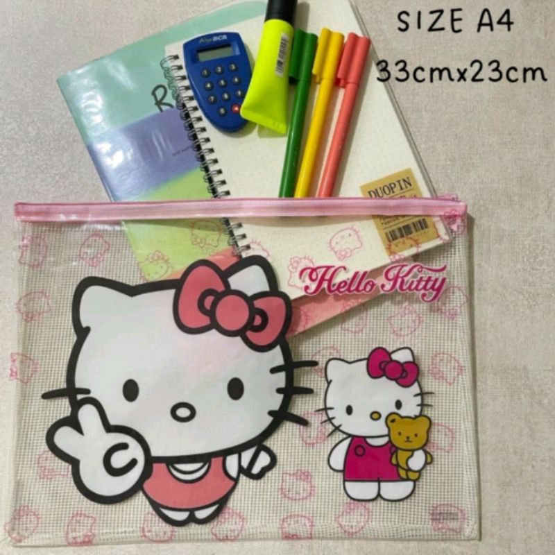 Jual Map sleting jala karakter disney, hello kitty / Map plastik jala ...