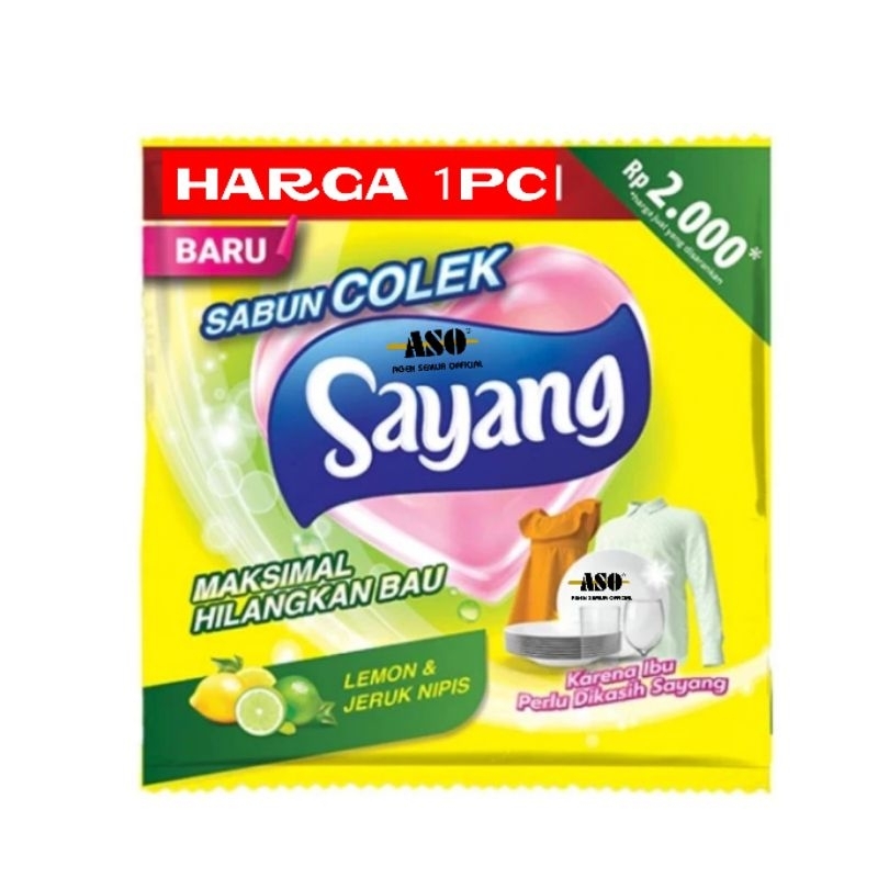 Jual Sabun Colek SAYANG Lemon & Jeruk Nipis 145g PROMO !!! | Shopee ...