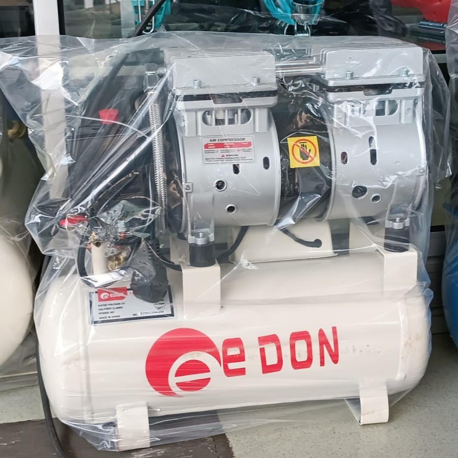Jual EDON ED550-8L KOMPRESOR ANGIN OILLESS COMPRESSOR SILENT 3/4 HP 8 L ...