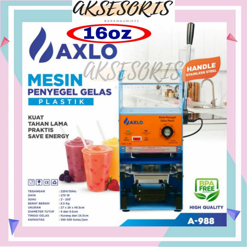 Jual Cup Sealer Axlo A Mesin Press Gelas Plastik Mesin Cup