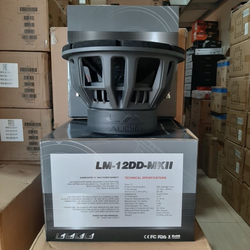 Jual Subwoofer LM Type Tinggi LM 12 DD MKII Sub 12'' inchi DOUBLE ...