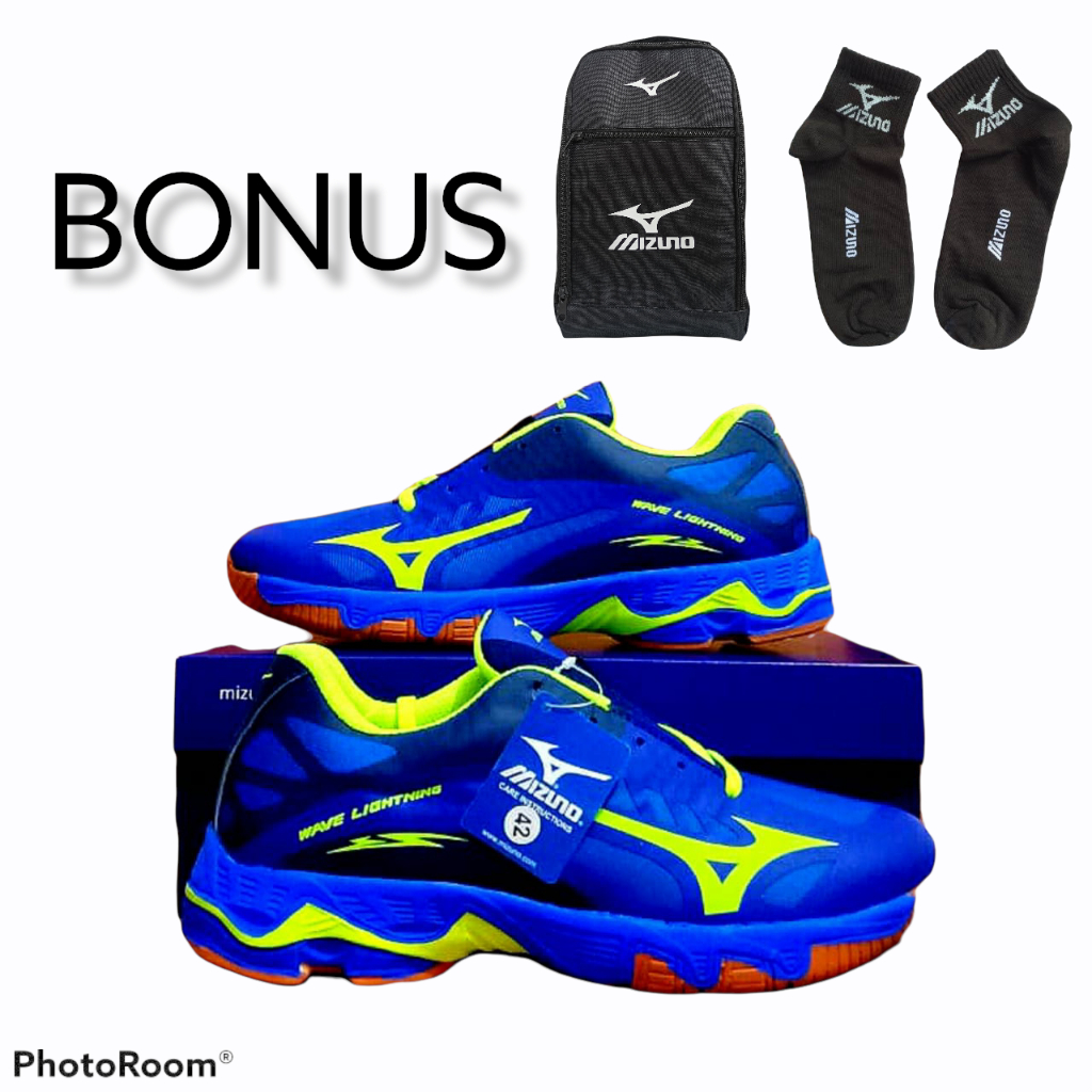 Sepatu Mizuno Wave Lightning Z 2 low Terbaru Sepatu Volly Mizuno Wave Lightning Black White