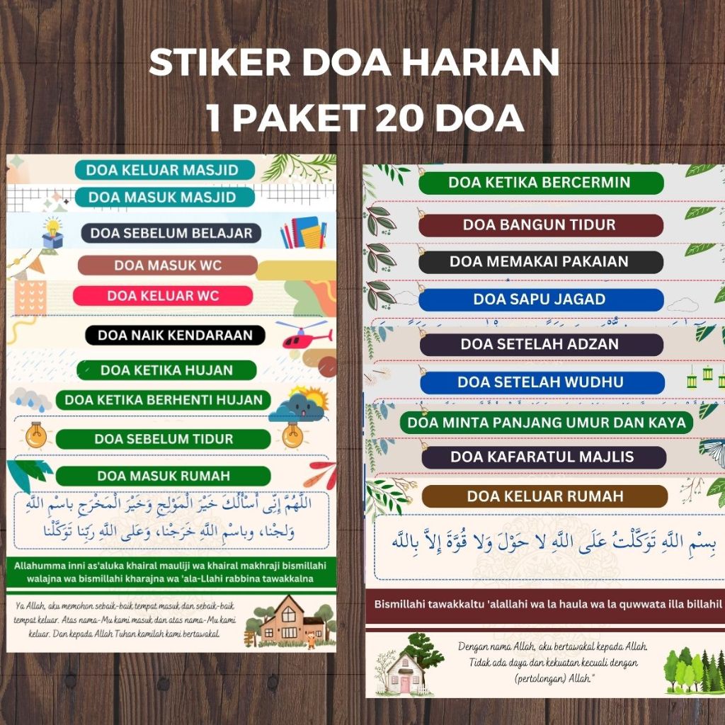 Jual Stiker Doa Harian Shopee Indonesia