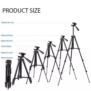 Paket Tripod 1 Meter 3120 Remote Bluetooth Free Baterai Holder Hp Tripod Kamera Dslr Tomsis
