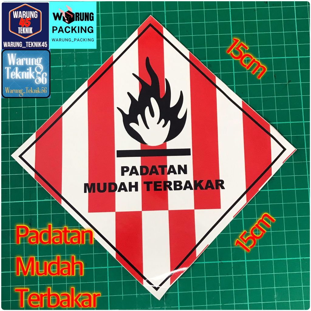 Jual Stiker Label Tanda Simbol Limbah B3 Stiker Bahan Berbahaya Beracun Shopee Indonesia 6292