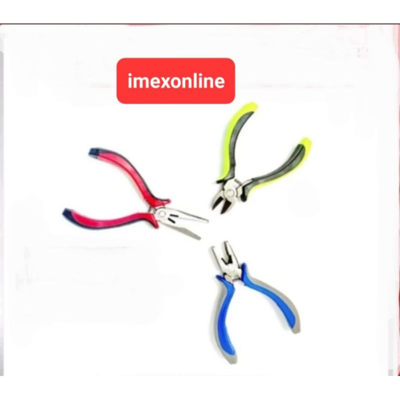 Jual TANG MINI-LONG NOSE -CUTTER DAN KOMBINASI MINI PLIERS 4,5 INCH ...