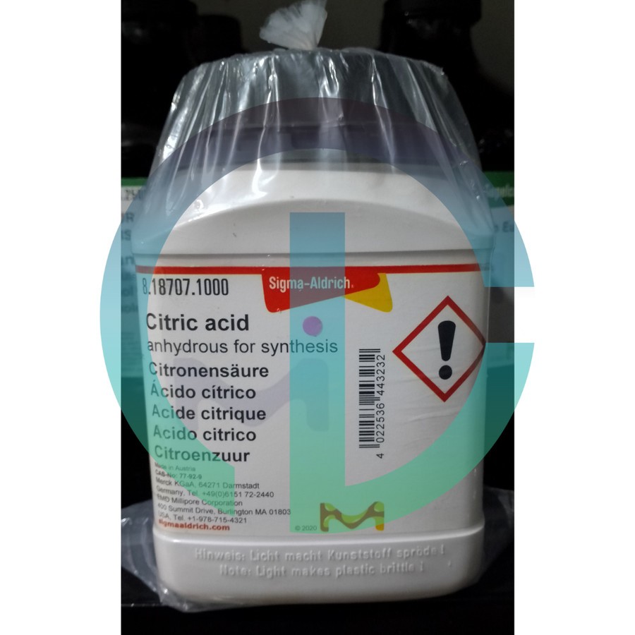 Jual Asam Sitrat Anhidrat / Citric Acid Anhydrous 1 kg Merck 818707 ...