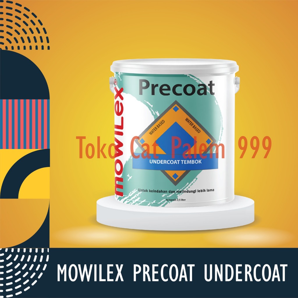 Jual CAT DASAR MOWILEX PRECOAT UNDERCOAT TEMBOK WARNA PUTIH 2,5 LITER ...