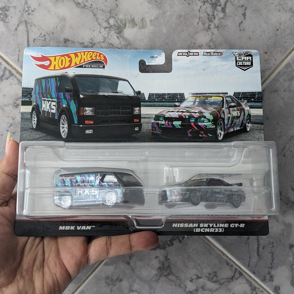 Jual Hot Wheels Premium Twin Pack 2 Pack Nissan Skyline Gtr R33 And Mbk Van Hks Shopee Indonesia 6515