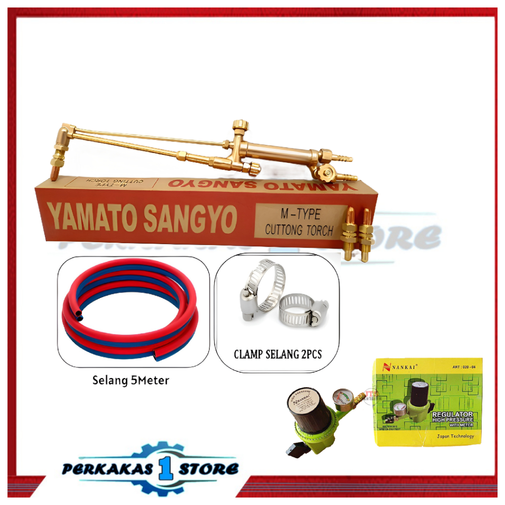 Jual Harga Paket Yamato Stang Las Blander Potong Type M Nankai Regulator Lpg Meteran Selang