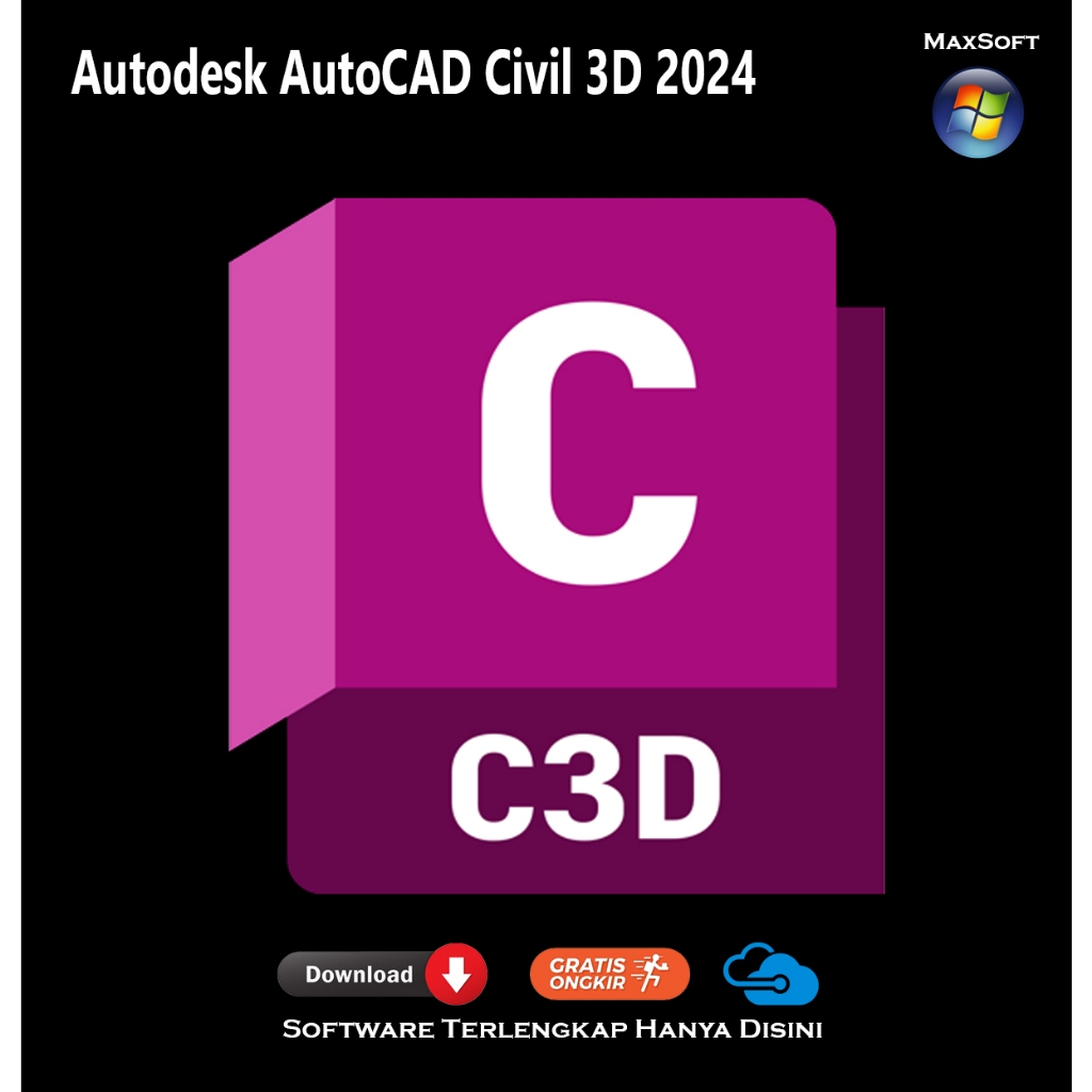 Jual Full Version Civil 3D Addon 2024 AutoCAD Shopee Indonesia