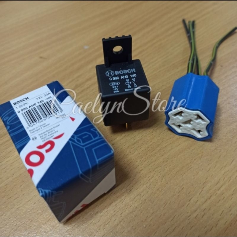 Jual Relay BOSCH 12V Kaki 4 plus Socket Relay Keramik Shopee Indonesia