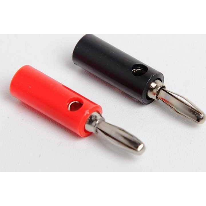 Jual Jack Jak Jek Banana Male Plug Konektor Set Merah Hitam Shopee Indonesia