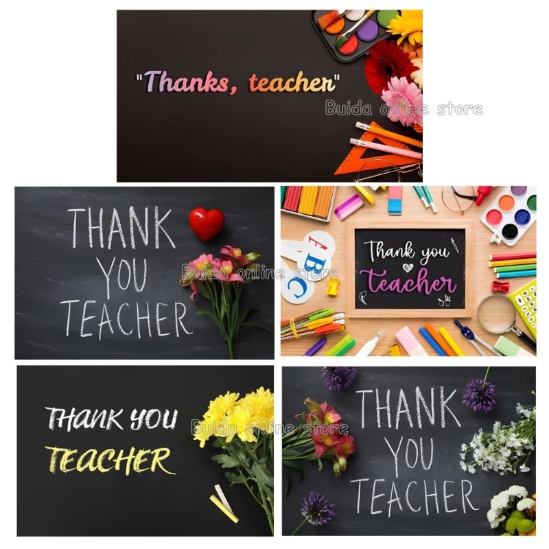 Jual Kartu Ucapan Stiker Label Sticker Thank You Teacher Terima Kasih
