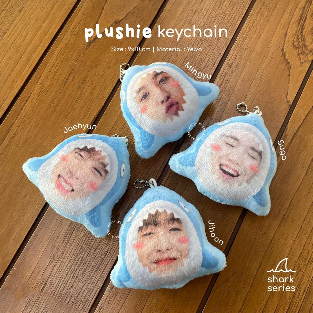 Jual NOTTE Plushie Keychain shark / Gantungan Kunci / boneka kecil