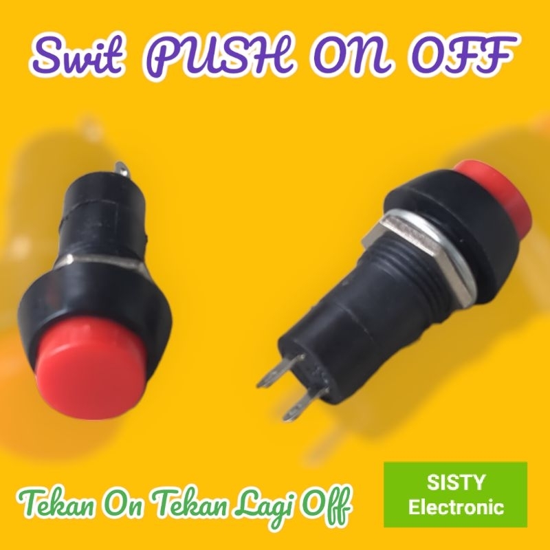 Jual Saklar Swit Switch rocker Push On Of 2 Pin Bulat | Shopee Indonesia