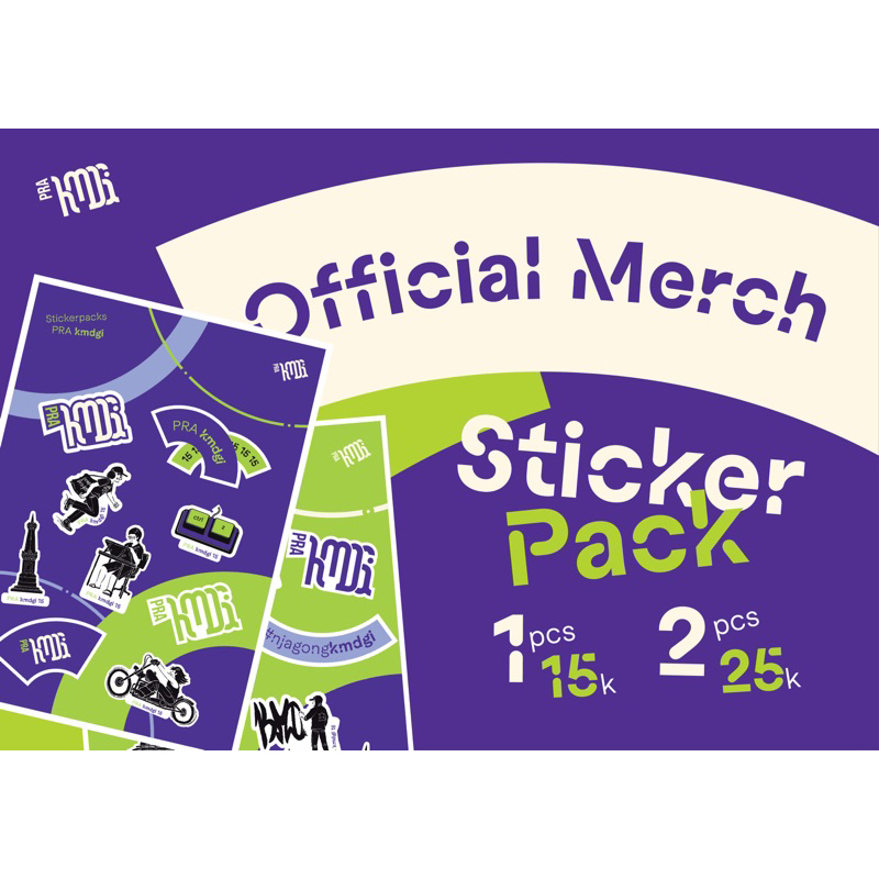 Jual [READY STOCK] STICKER PACK OFFICIAL MERCH PRA KMDGI | Shopee Indonesia