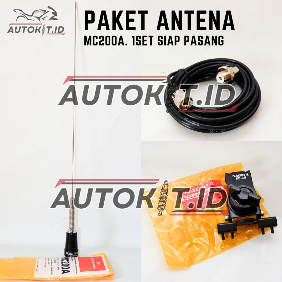 Jual Paket Antena Mobil Mc A Radio Rig Ht Frek Vhf Set Tinggal