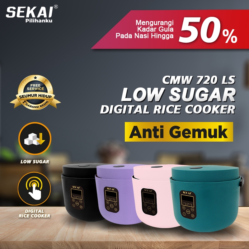 Jual Rice Cooker Sekai Low Carbo Low Sugar / Rice Cooker Digital ...