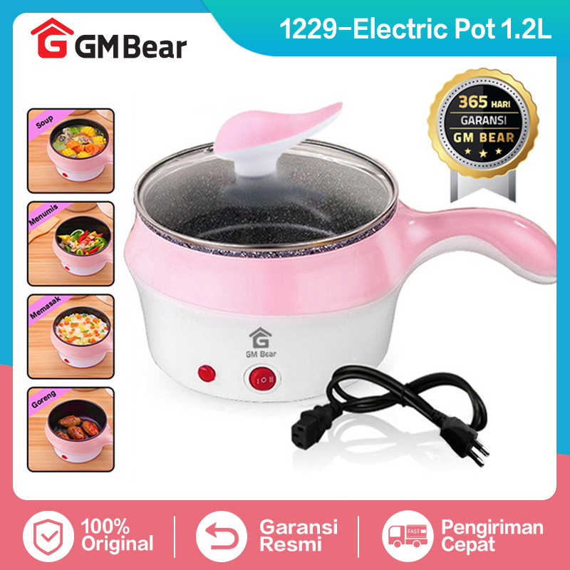 Jual Gm Bear Panci Listrik Serbaguna 1 2l P0259 Electric Cooking Pot Shopee Indonesia