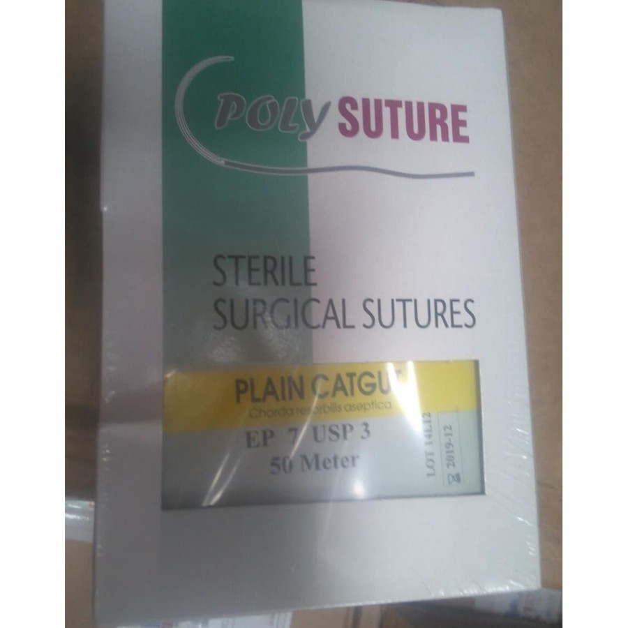 Jual STERILE SUTURE CATGUT PLAIN 3 - POLYSUTURE 50 METER | Shopee Indonesia