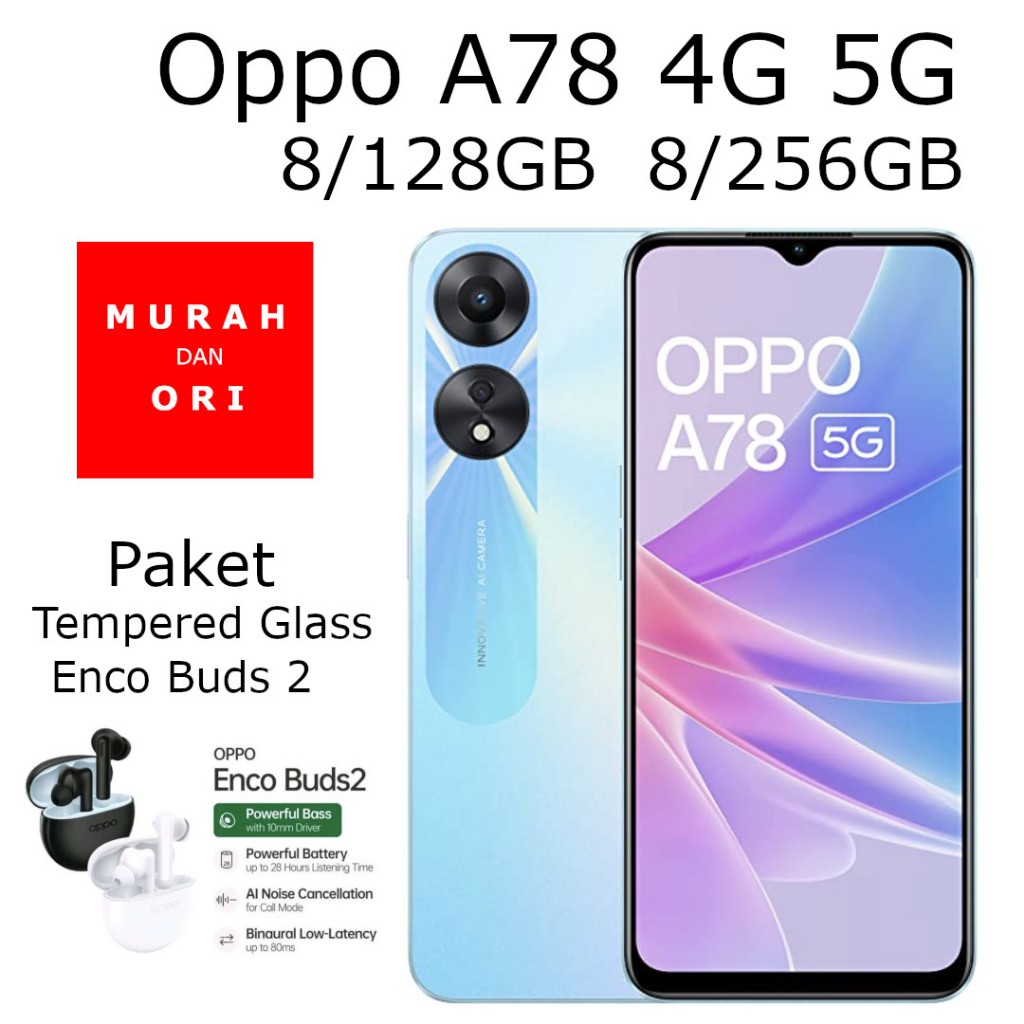 Jual Oppo A78 5G 8/128GB 4G 8/256GB | Shopee Indonesia