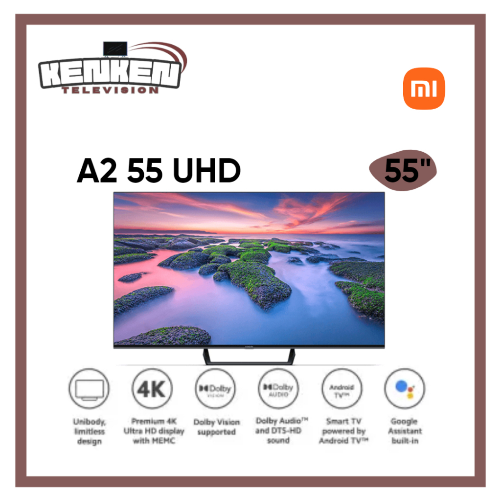 Jual Xiaomi TV A2 55" 4K UHD Android Digital TV | Shopee Indonesia