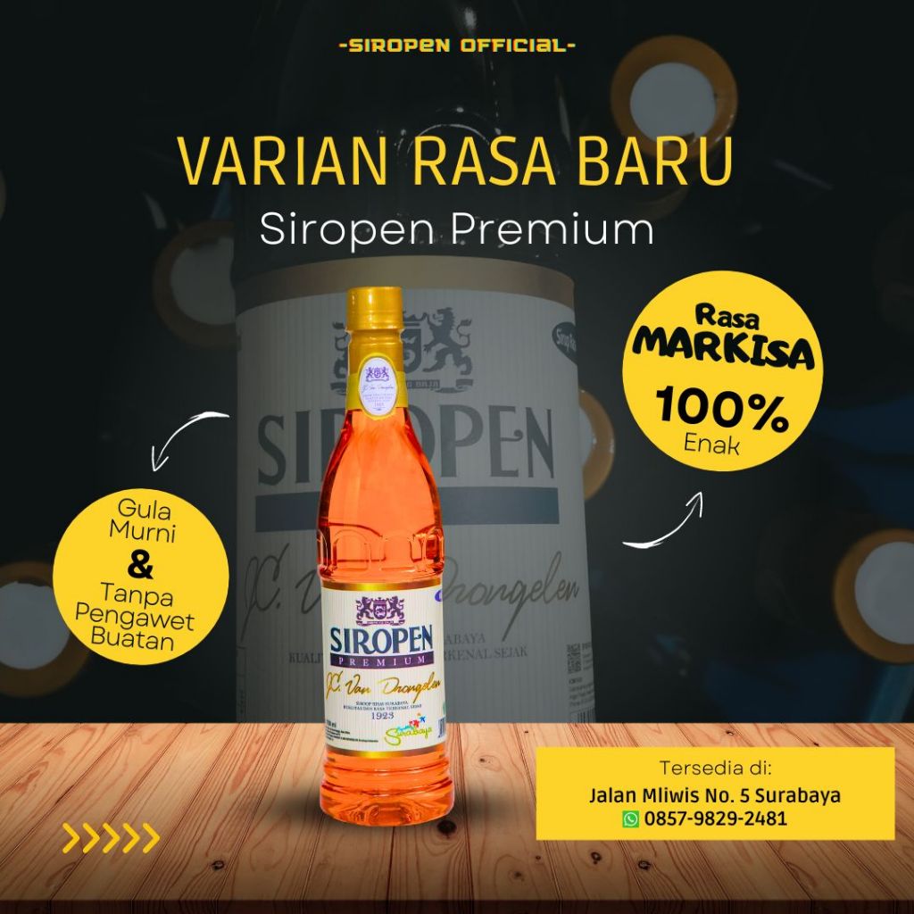 Jual Sirup Markisa Siropen Premium 700ml Shopee Indonesia