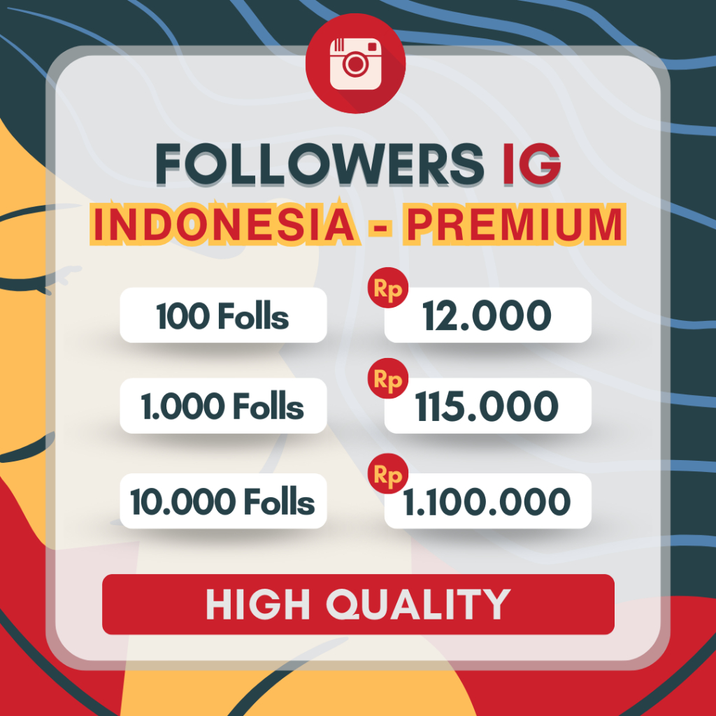 Jual Followers INSTAGRAM Indonesia PREMIUM | Akun Lokal - HIGH QUALITY ...