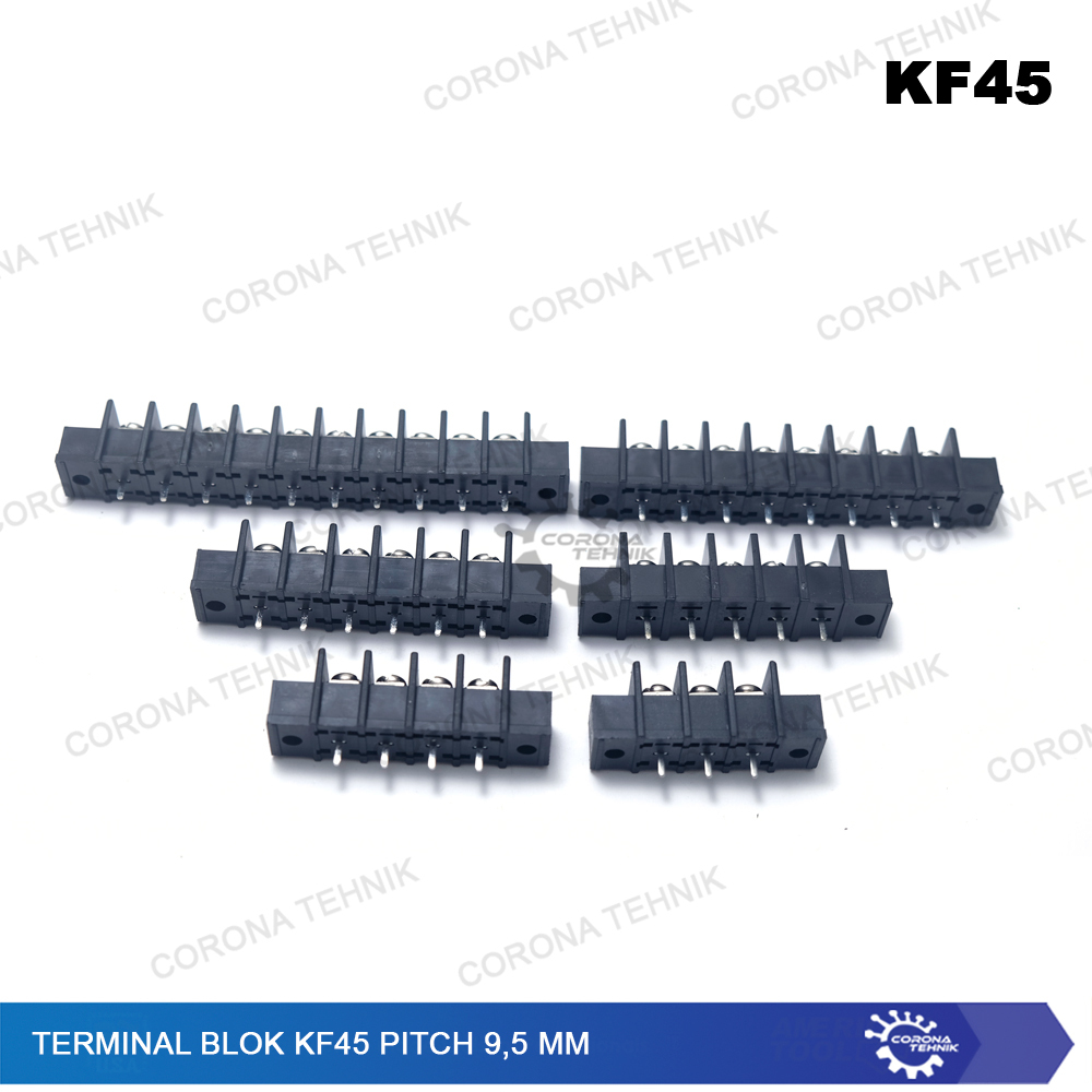 Jual 10 Pin - Terminal Blok KF45 Pitch 9,5 mm Terminal Blok Hitam PCB ...