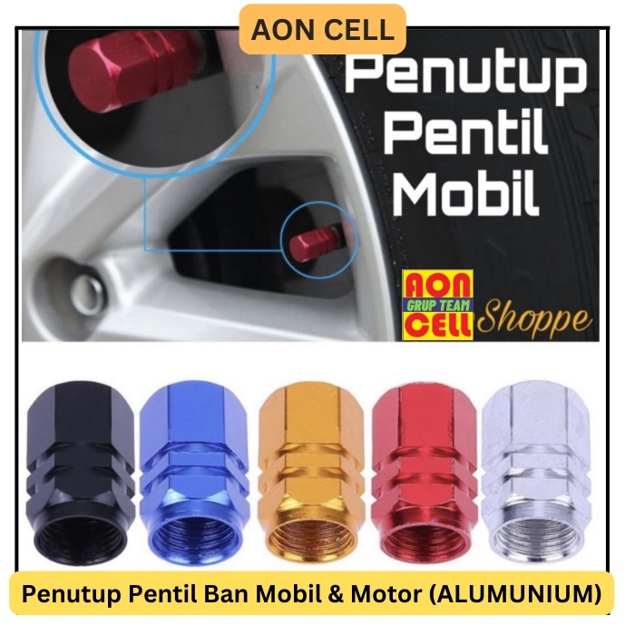 Jual Tutup Penutup Pentil Ban Mobil Motor Valve Cap Alumunium Car Tire