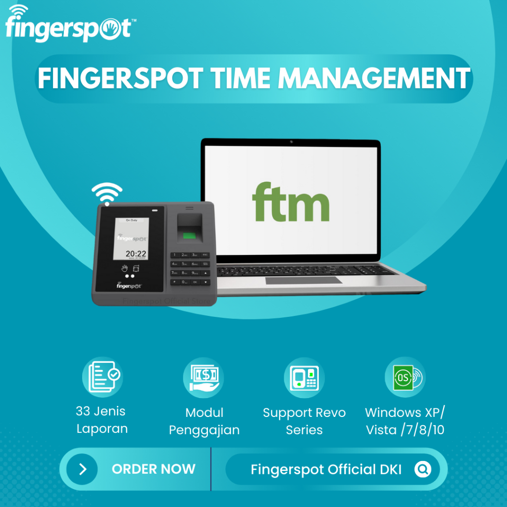 Jual Software Absensi Desktop FTM Fingerspot Time Management Shopee Indonesia