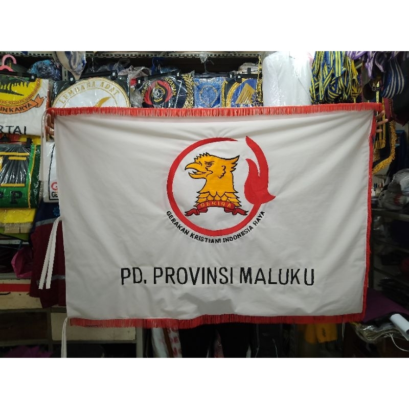 Jual Bendera Pataka Bordir Custom Gekira Ukuran 90x135cm Shopee Indonesia