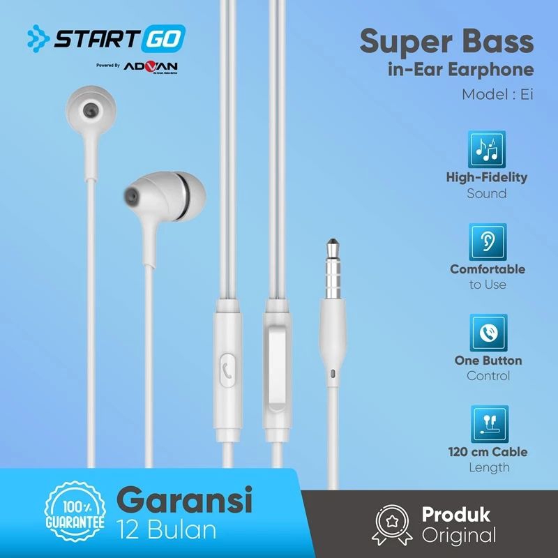 Advan start go online tws 2 earbuds earphone