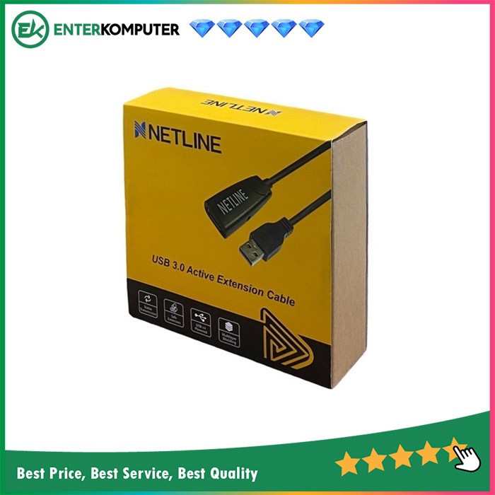 Jual Kabel Perpanjangan USB 3.0 15 Meter (Active) - Merk Netline ...