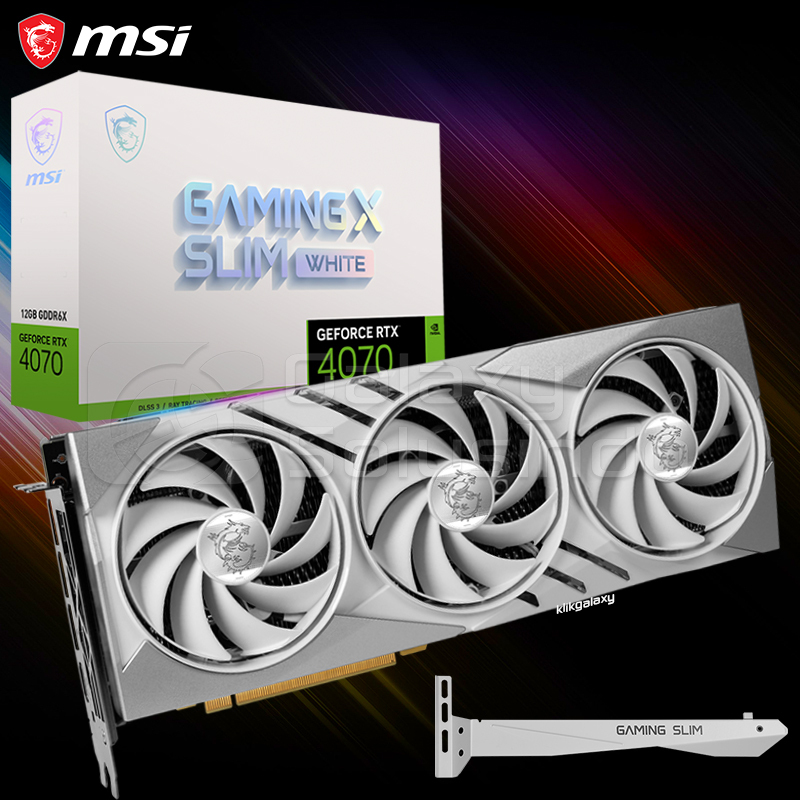 Jual MSI GeForce RTX 4070 GAMING X SLIM 12GB GDDR6X White VGA RTX4070 ...