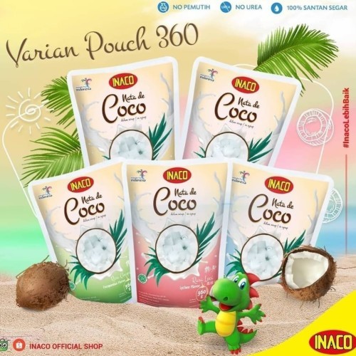 Jual Inaco nata de coco 360 gram (5 Rasa) / coconut gel / Inaco ...