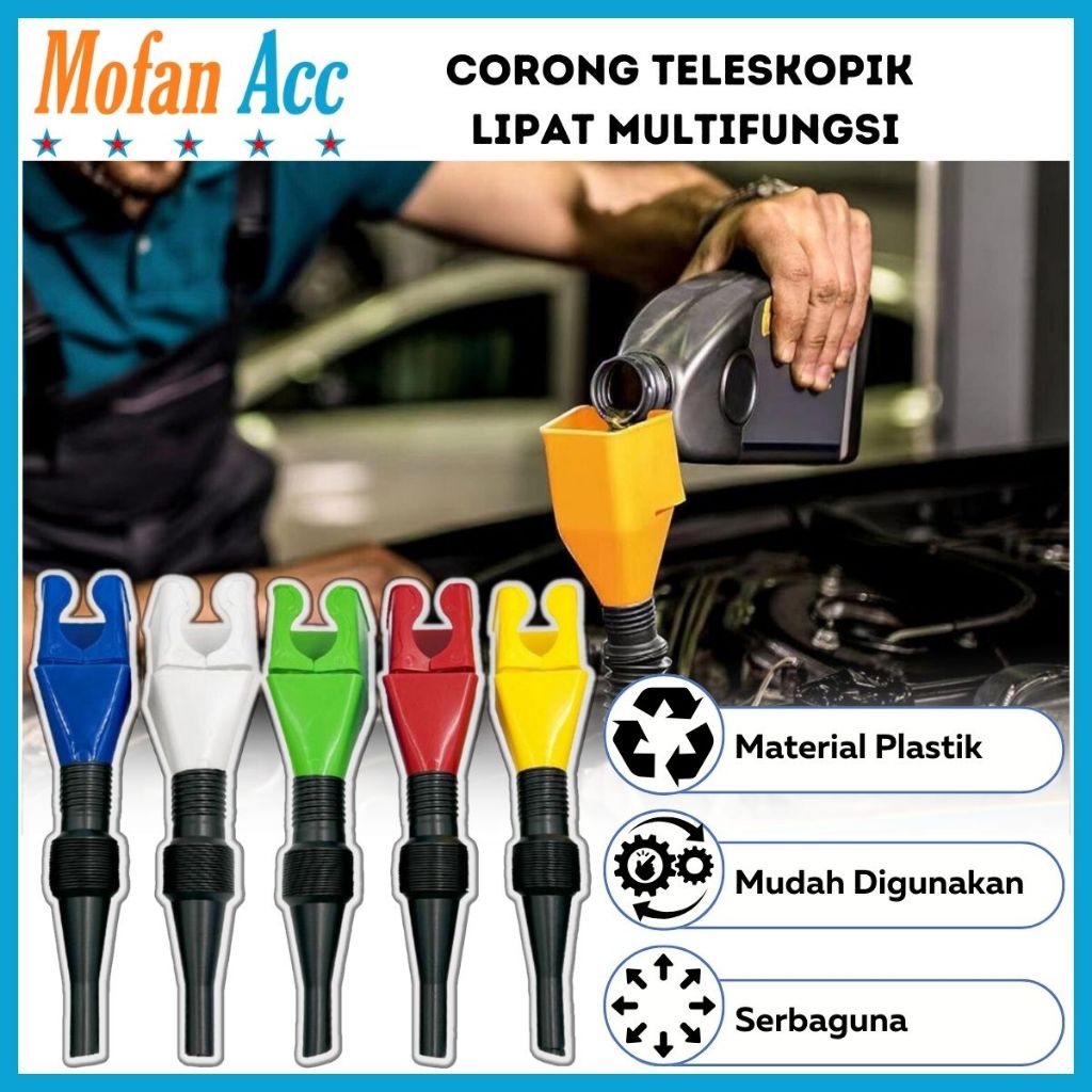 Jual Corong Teleskopik Lipat Flexible / Alat Bantu Pengisi Cairan