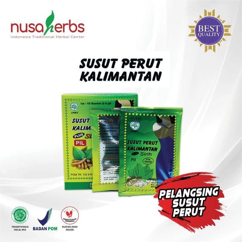 Jual pil susut perut kalimantan isi 60 pil pelangsing alami | Shopee ...