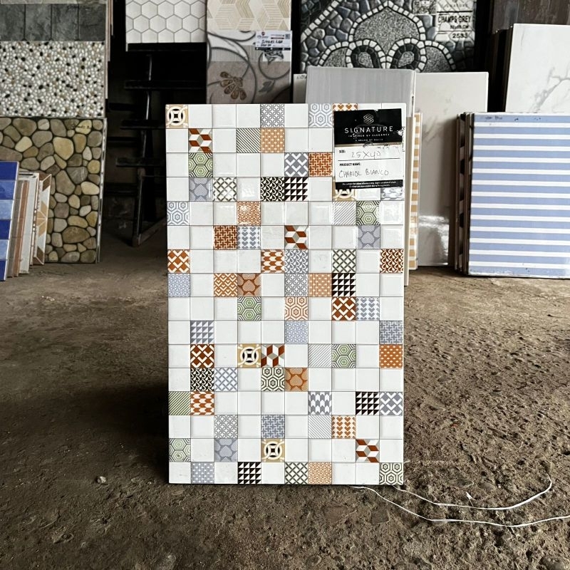 Jual Keramik MULIA SIGNATURE 25x40 CHARIOL BIANCO | Shopee Indonesia