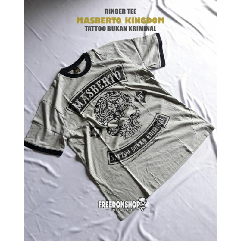 Jual Ringer Tee Masberto Kingdom Tattoo Bukan Kriminal | Shopee Indonesia
