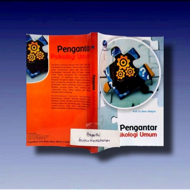 Jual Buku PENGANTAR PSIKOLOGI UMUM , Prof. BIMO WALGITO | Shopee Indonesia