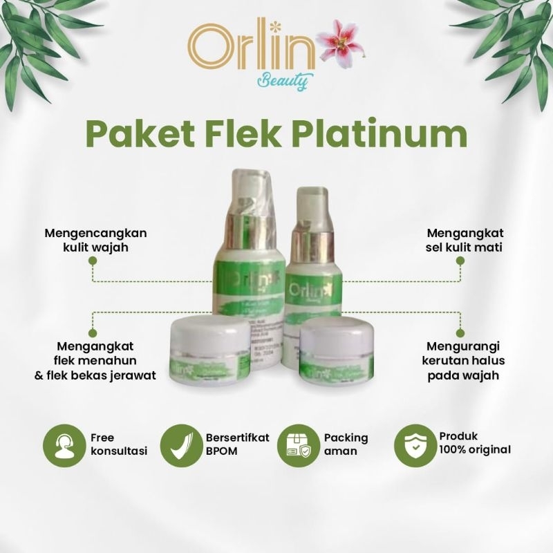 Jual Orlin Beauty Skincare Paket Flek Platinum Penghilang Flek Bandel ...