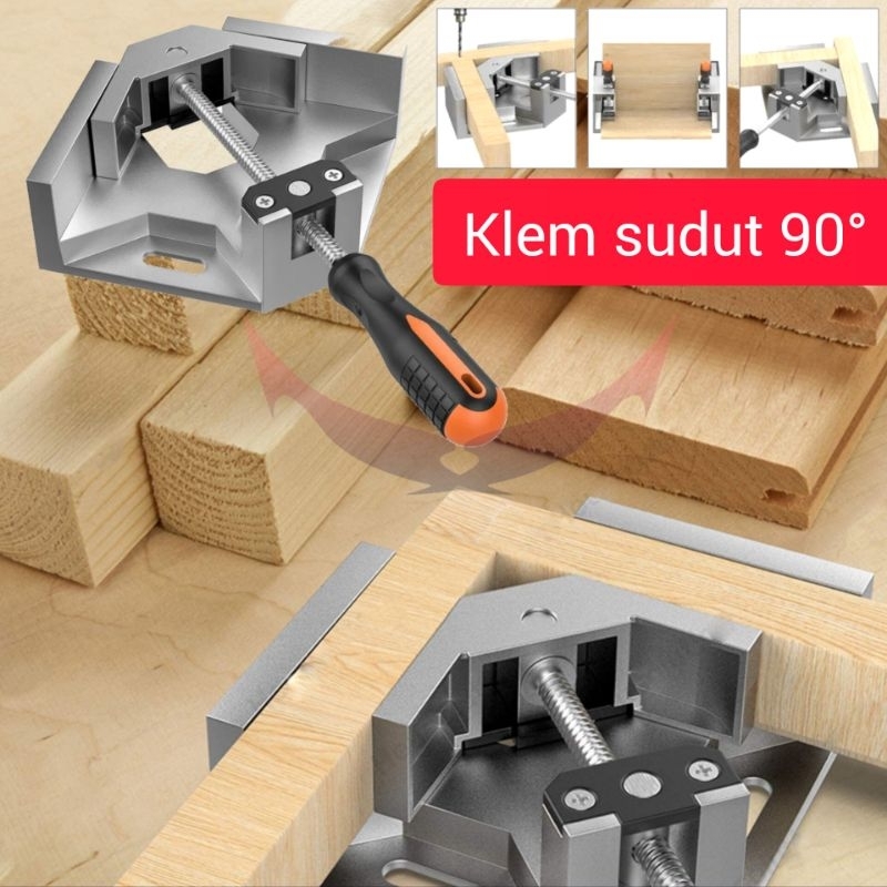 Jual Corner Clamp Klem Sudut 90 Derajat Penjepit Sudut Frame Kayu