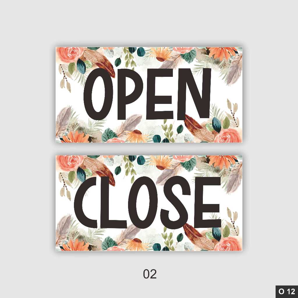 Jual Penanda Ruangan Rumah Toko Sign Buka Tutup Open Close | Shopee ...