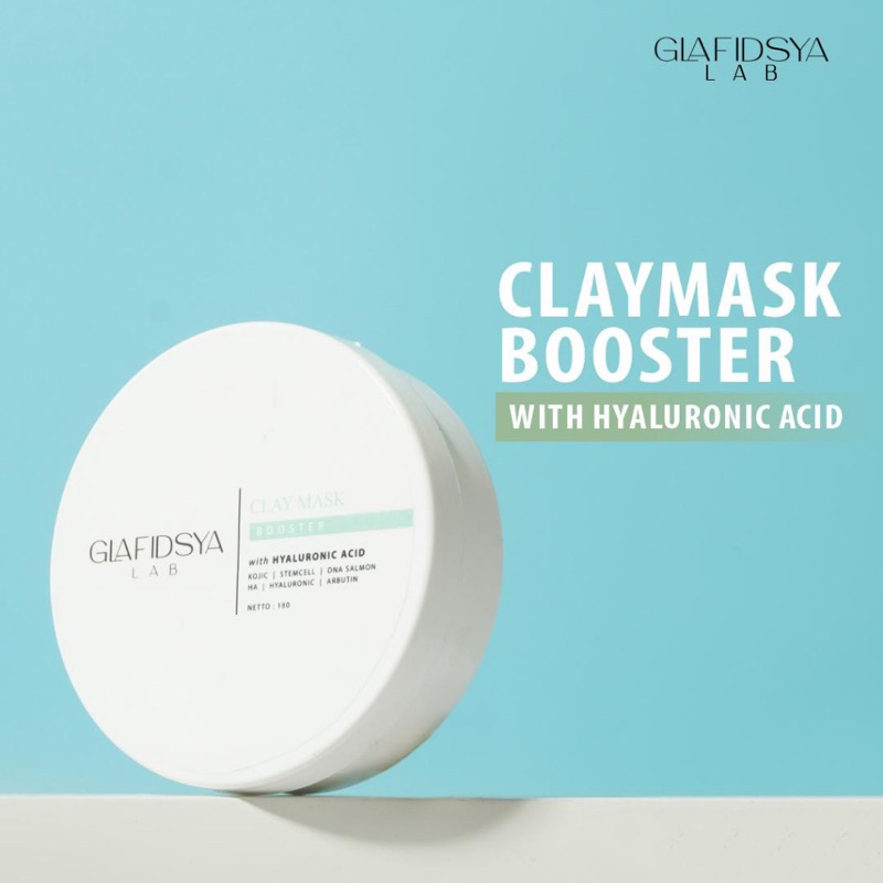 Jual CLAY MASK BOOSTER with HYALURONIC ACID GLAFIDSYA | Shopee Indonesia
